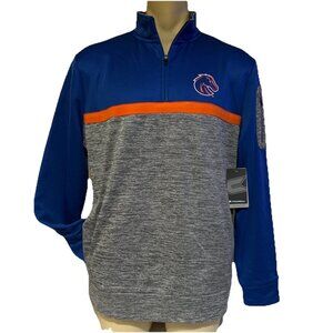 NEW Boise State BSU Broncos Colosseum 1/4 Full Zip Sweatshirt Men's L